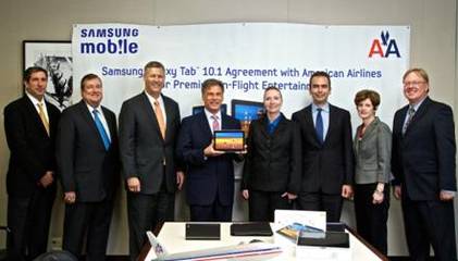 三星移动与美国航空达成战略合作，开启机上移动设备销售新篇章